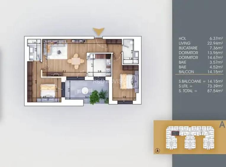 Comision 0 | Apartament 3 Camere Metrou | Dezvoltator - 4