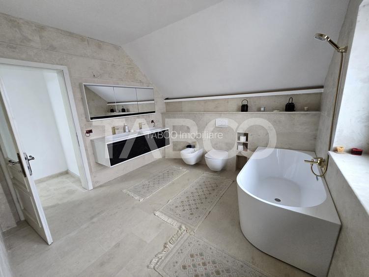 Casa individuala de vanzare teren 852 mp 5 camere 2 bai Selimbar Sibiu - 8