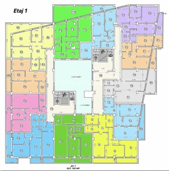 Tomis Nord - Vanzare apartament decomandat cu 3 camere,  bloc nou. - 9