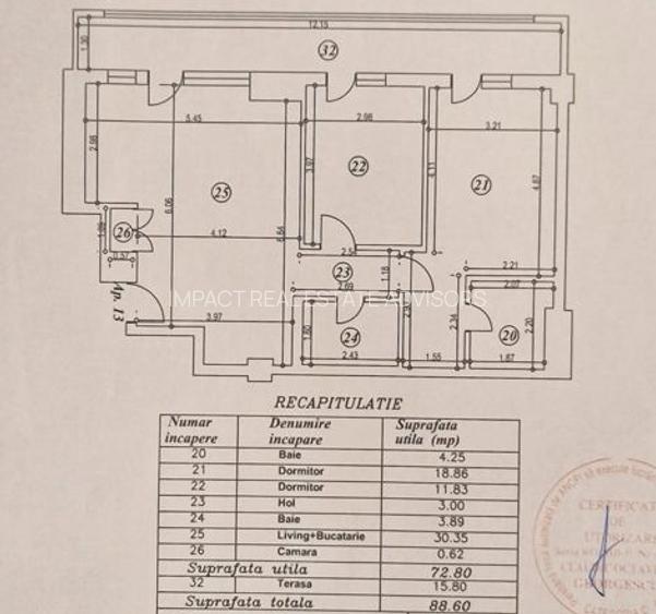 3 camere 89mp | terasa |  2 bai Baneasa-Straulesti - 11