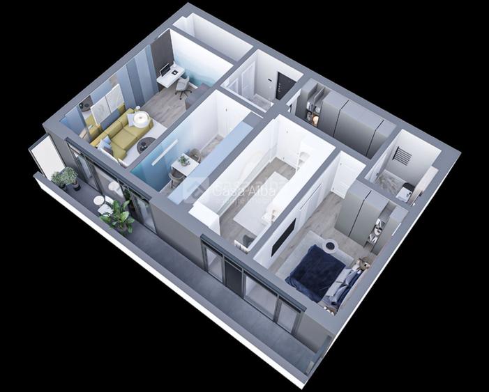 Ultracentral - 3 camere finisat integral, imobil nou 2025, smart home - 3