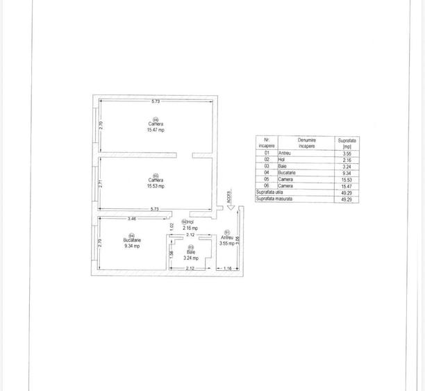 Apartament de vânzare – 2 camere, zona Stadion - 1