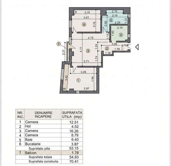 Apartament 3 camere 55mp | 0 comision | Petrom City - 6