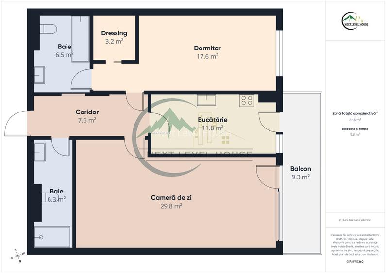 Apartament cu 2 camere Isaran Coresi | 83 mp utili | Parcare subterana - 14