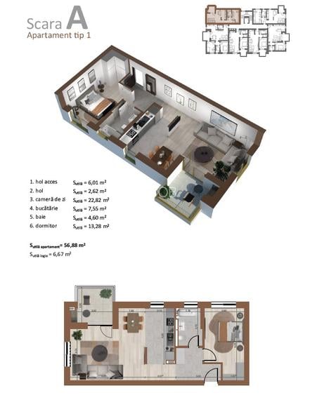 PACHET - Apartament 2 Camere - parcare supraterană - boxă dedicată. - 6