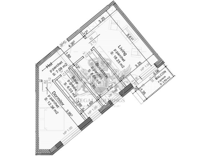 Apartament 2 Camere Decomandat, 56 Mp, 13 Decembrie- Mall Coresi - 3
