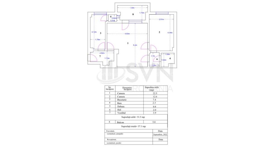 REA1019075 Apartament 2 camere Magheru - 7