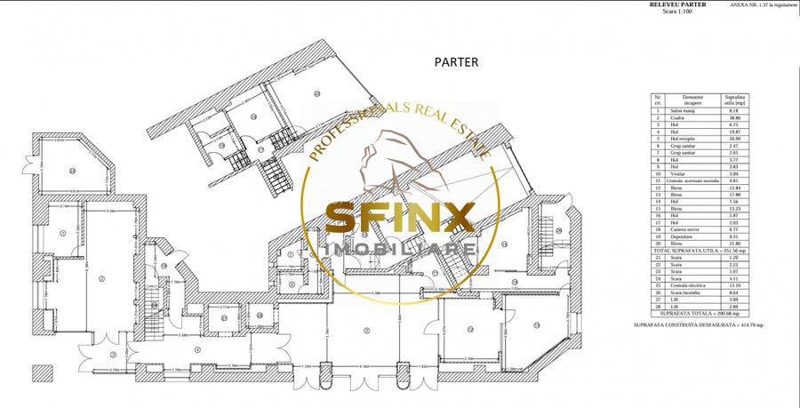 INCHIRIATA-Cladire S-P-5E+TERASA-UNIRII-2305mp-2 minute metrou UNIRII - 3