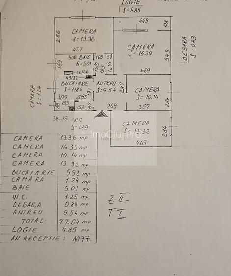Comision 0% Vanzare apartament  4 camere decomandate- cartier Manastur - 16