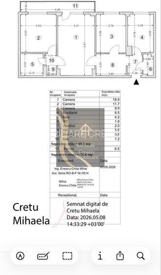 Apartament 3 camere de vanzare Dristor Camil Ressu - 8