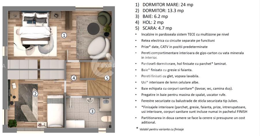 Duplex Premium | 145 mp utili | Curte 90 mp | 4 băi | Otopeni - 19
