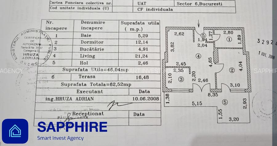 Apartament 2 camere, transformat în 3 camere, Complex Primăvara - 14