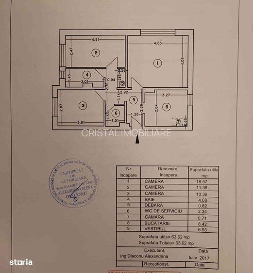 Vanzare apartament 3 camere, 2 bai, bloc 1983 Titan- Fizicienilor - 12