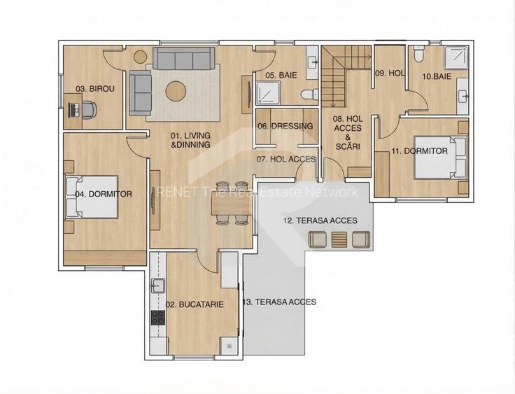 Casă spațioasă cu curte proprie  3 camere + birou  Dobroești – Șoseaua Fundeni - 11