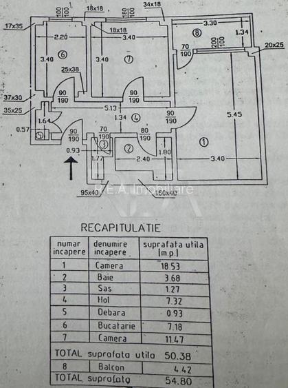 2 camere Titulescu cu vedere pe spate in bloc 1981 - 13