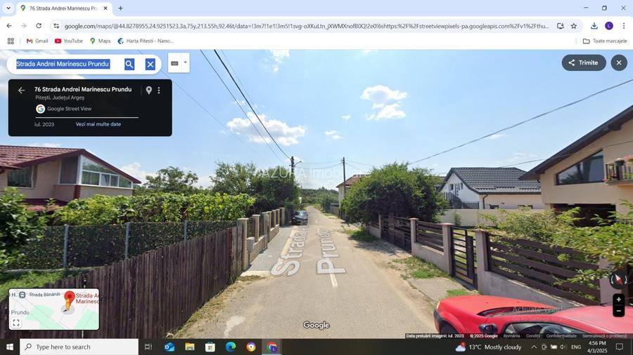 Teren intravilan de vânzare – 2200 mp, Pitești, str. Bananai - 4