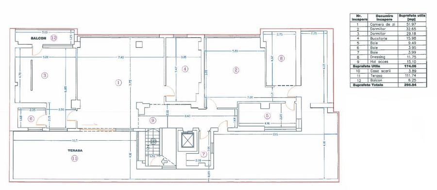 Apartament penthouse cu 3 camere | 118mp terasa | complex rezidential - 1