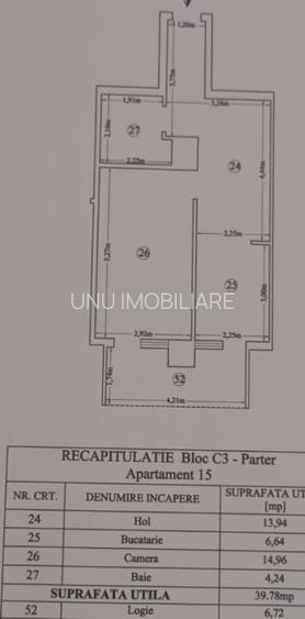 Etajul 1-Copou-Apartament 1 camera 46 mp - 3