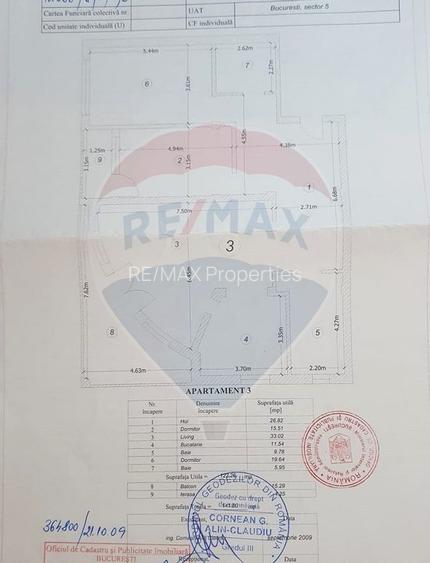 Apartament special cu 3 camere|123mp utili + 20mp terase|143mp totali - 20