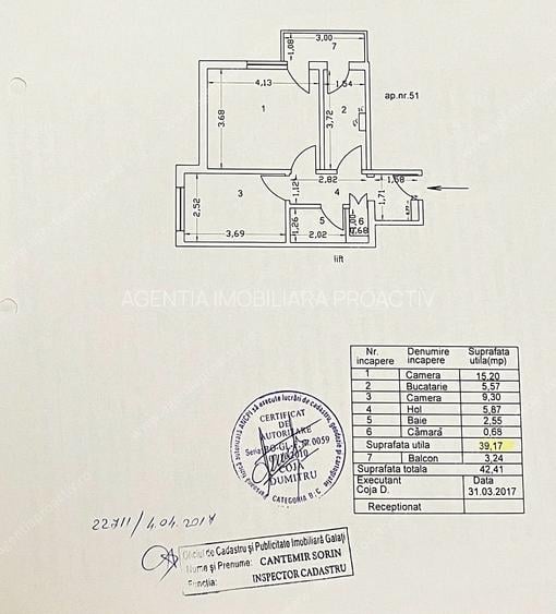 Apartament cu 2 camere decomandat, situat in cartierul Micro 19. - 7