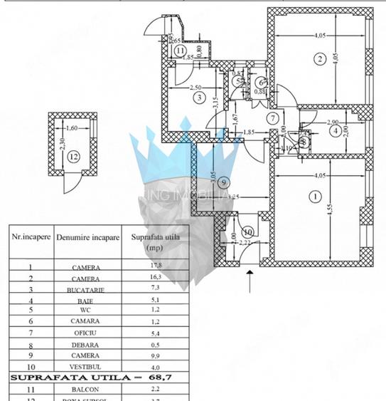 Apartament 3 Camere Batistei Bucuresti - 24