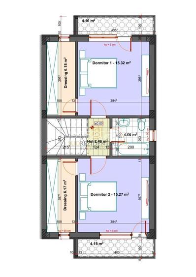 Vila noua tip duplex, 3 camere, teren 222 mp - Comuna Berceni, Ilfov - 2