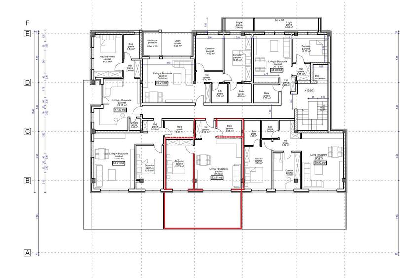 Apartament 2 camere, parcare, terasa 31 mp, Sub Cetate, Floresti - 17