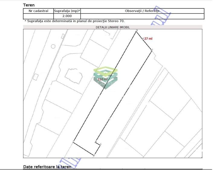 Teren || vis - a - vis de Padure - Balotesti || 2.000 mp - 8