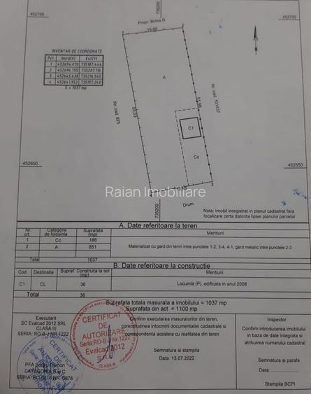 De vanzare teren si anexa in com Vanatori, Jud.Galati, sup.1100mp cu utilitati - 3
