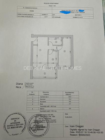 Apartament 2 camere, 48.5mp+9.9mp balcon,centrala, metrou,Hils Brauner - 11