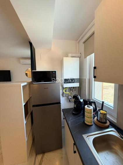 Garsoniera, 39 mp, prima închiriere, parcare, centrala, balcon, Otopeni - 5