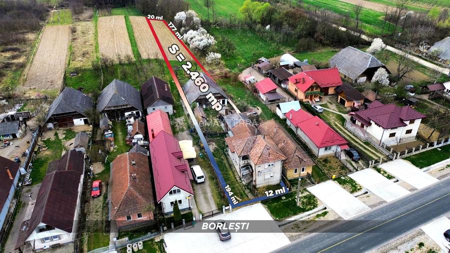Casă din cărămidă cu teren generos de 2460 mp și anexe, în Borlești - 3