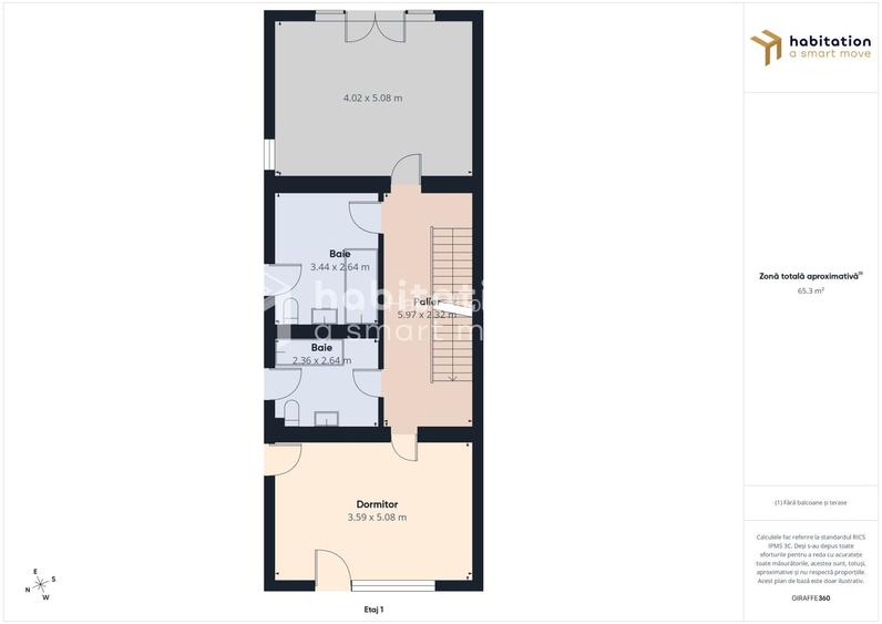 Tur virtual:  Duplex modern, luminos și spațios cu garaj – zona Lunei - 29