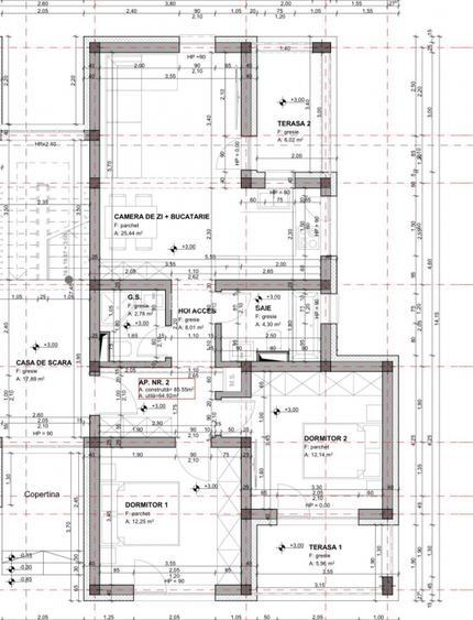 Apartament cu 3 camere si 2 bai - 64,92 mp - Direct dezvoltator- Bucovat - 3