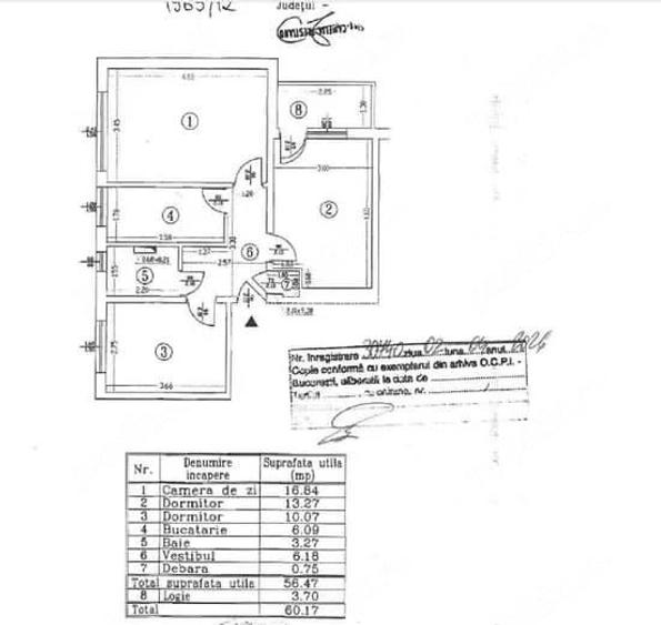 Apartament cu 3 camere,zona Berceni,Obregea,Covasna! - 6