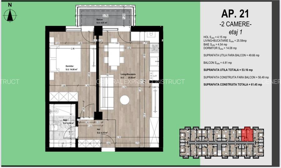 Apartament 2 camere FINALIZAT. Direct Dezvoltator! - 2