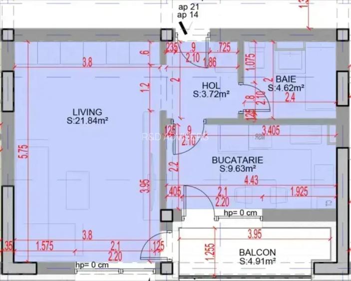 Garsonieră modernă cu balcon – Pallady | 0% comision - 5