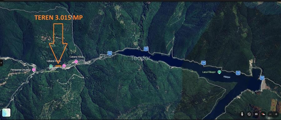 Teren 3.015 mp vis-a-vis CABANA VOINA - LERESTI - CAMPULUNG - ARGES - 3