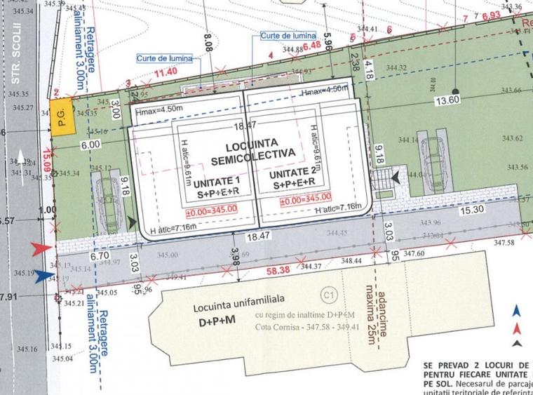 Teren partial in LIU cu autorizatie de constructie pentru duplex . - 2