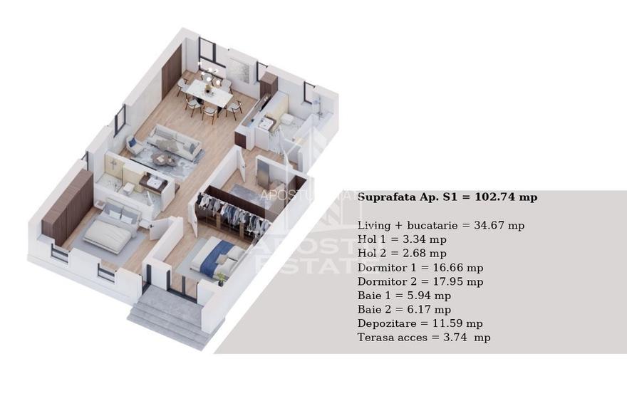 Bloc nou cu 8 apartamente, finalizare iulie 2026, zona Metro 2 - 8