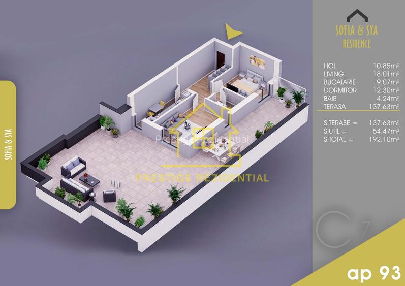 Metrou - Pallady- Titan - Ap. 2 Cam cu TERASA 192 mp - Finalizat - 2