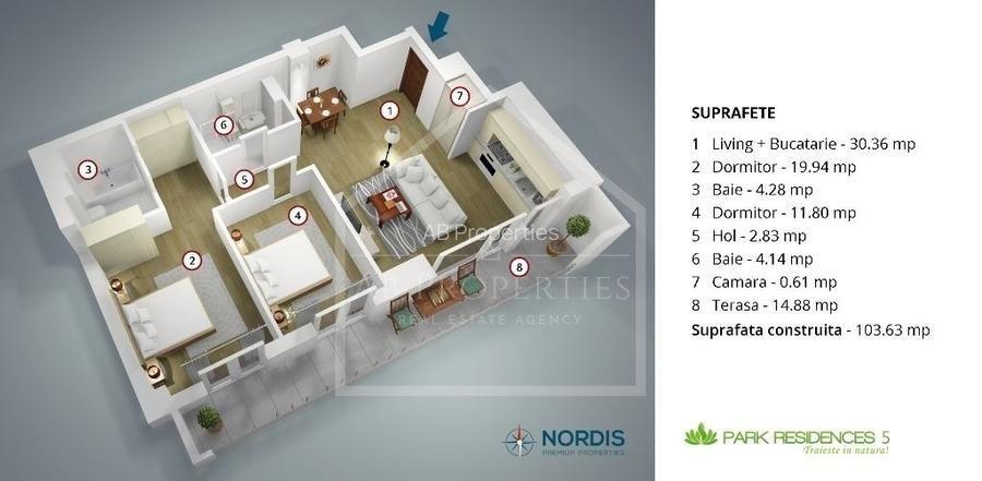 Apartament  camere, vedere libera, TOP DEAL - 15