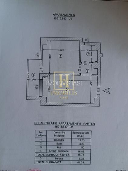 Apartament 2 camere cochet SD 41 mp. Pacurari 95000 euro - 8