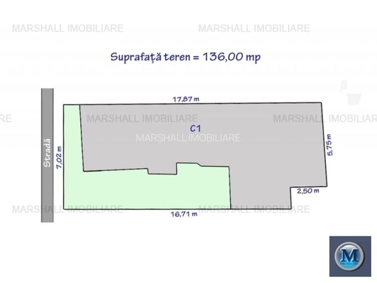 Casa cu 3 camere de vanzare, zona Central, 71.28 mp #15890 - 14