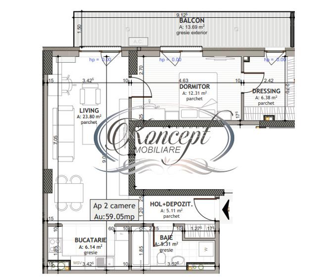 Apartament finisat modern in ansamblul Elite City, Iris - 1