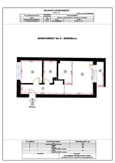 PREDEAL-Proprietar AP 2CAM 2023,vedere Partie Clabucet-Str Vasile Alescsandri 28 - 2