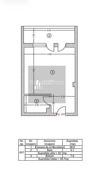 Garsoniera Popesti/ str. Biruinte, an 2022, centrala, mobilata-utilata - 8