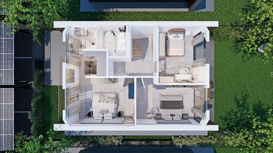 Cartier Rezidențial Serenity Village inteligent cu pompa de caldura  - 15