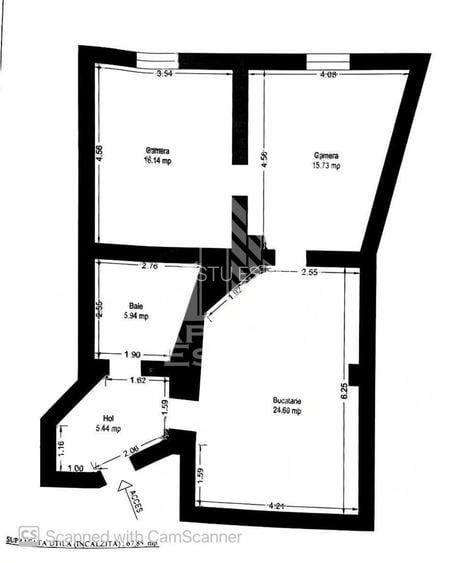 Apartament 2 camere,curte comuna,zona Lunei - 17