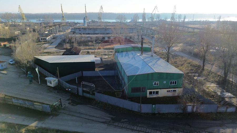Hală industrială + stație incinerare de vanzare, acces Port I Galati